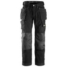  Snickers 3223 Floorlayer Holster Pocket Trousers, Rip-Stop Black
