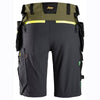 Snickers 6140 FlexiWork, Softshell Stretch Shorts+ Holster Pockets Khaki Green / Snickers Size 52 - Waist Size 36"