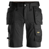Snickers 6141 AllroundWork Stretch Shorts Holster Pockets Black / Size 64 - Waist Size 50"