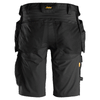 Snickers 6141 AllroundWork Stretch Shorts Holster Pockets Black / Size 64 - Waist Size 50"