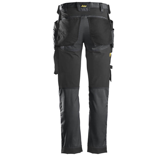 Snickers 6241 AllroundWork, Stretch Work Knee Pad Trousers Holster Pockets Steel Grey Only Buy Now at Workwear Nation!
