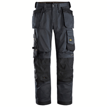  Snickers 6251 AllroundWork, Stretch Loose Fit Holster Pocket Work Trousers Steel Grey