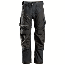  Snickers 6314 RuffWork, Canvas+ Kneepad Work Trousers Black
