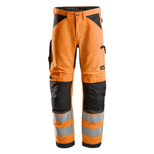 Snickers 6332 LiteWork, Hi-Vis Work Trousers+ Cl2 Various Colours