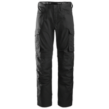  Snickers 6801 Service Trousers + Knee Pockets Black