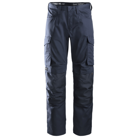 Snickers 6801 Service Trousers + Knee Pockets Navy Blue 33" Waist / 35" Leg - Snickers Size 148