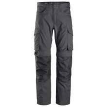  Snickers 6801 Service Trousers + Knee Pockets Steel Grey