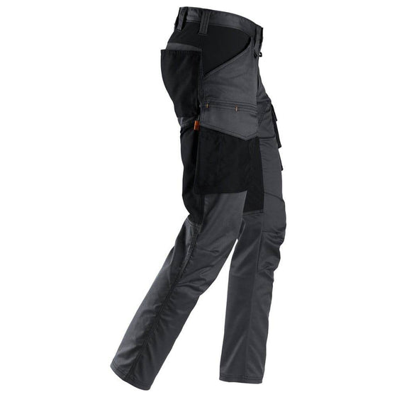 Snickers 6803 AllroundWork, Stretch Trousers without Knee Pockets Steel Grey / 33" Waist - 30" Leg