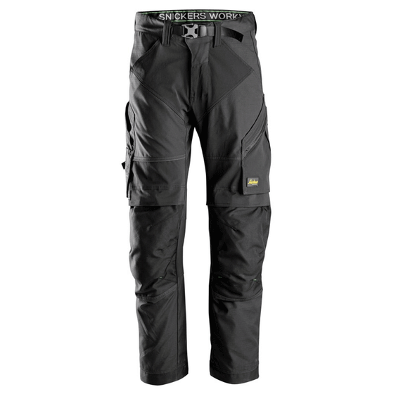 Snickers 6903 FlexiWork Stretch Kneepad Work Trousers Black