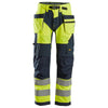 Snickers 6932 FlexiWork Hi-Vis Work Trousers Holster Pockets CL2 Only Buy Now at Workwear Nation!