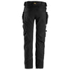 Snickers 6972  FlexiWork, Work Trousers+ Detachable Holster Pockets Black / 35" Waist - 30" Leg