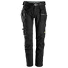 Snickers 6972 FlexiWork, Work Trousers+ Detachable Holster Pockets Black / 31" Waist - 28" Leg