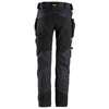 Snickers 6972  FlexiWork, Work Trousers+ Detachable Holster Pockets Black / 39" Waist - 32" Leg