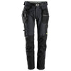 Snickers 6972  FlexiWork, Work Trousers+ Detachable Holster Pockets Black / 35" Waist - 30" Leg