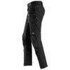 Snickers 6972 FlexiWork, Work Trousers+ Detachable Holster Pockets Black / 31" Waist - 28" Leg