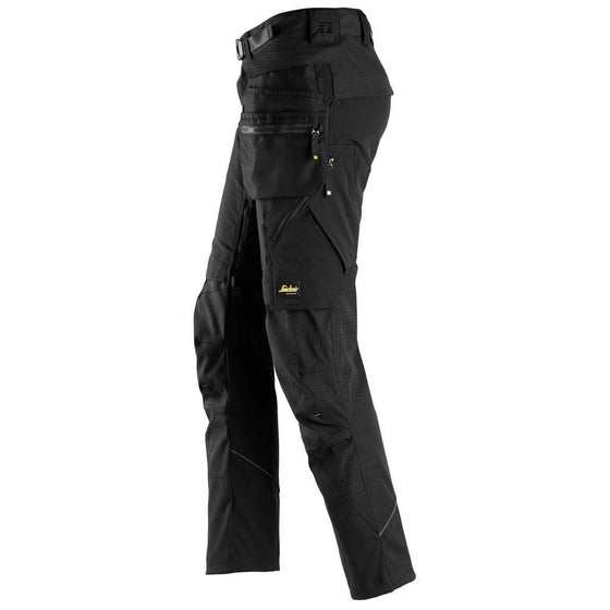 Snickers 6972 FlexiWork, Work Trousers+ Detachable Holster Pockets Black / 31" Waist - 28" Leg