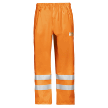  Snickers 8243 Hi-Vis PU Rain Trousers, Class 2 Various Colours