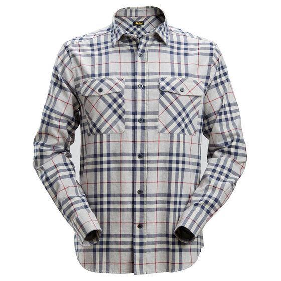 Snickers 8516 AllroundWork Flannel Checked Long Sleeve Shirt Various Colours Only Buy Now at Workwear Nation!