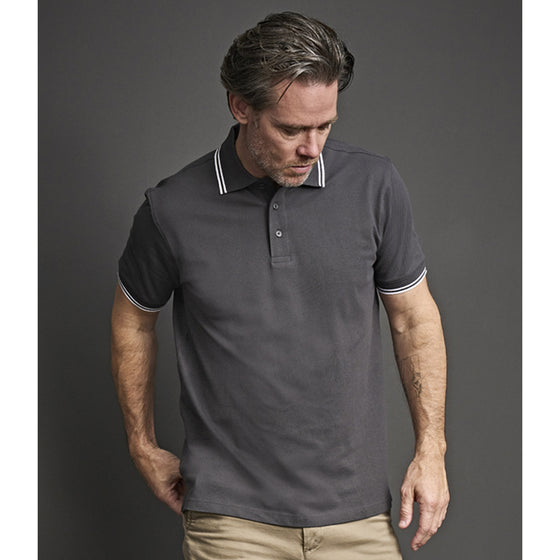 Tee Jays 1407 Luxury Stretch Tipped Polo Shirt