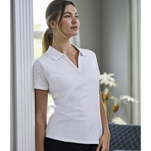  Tee Jays 1409 Ladies Luxury Stretch V Neck Polo Shirt