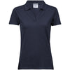 Tee Jays 1409 Ladies Luxury Stretch V Neck Polo Shirt