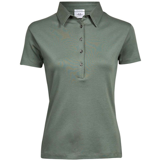 Tee Jays 1441 Ladies Pima Cotton Interlock Polo Shirt