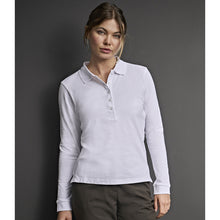  Tee Jays 146 Ladies Luxury Stretch Long Sleeve Polo Shirt