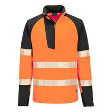  Portwest T172 PW3 Hi-Vis 1/4 Zip Sweatshirt Top