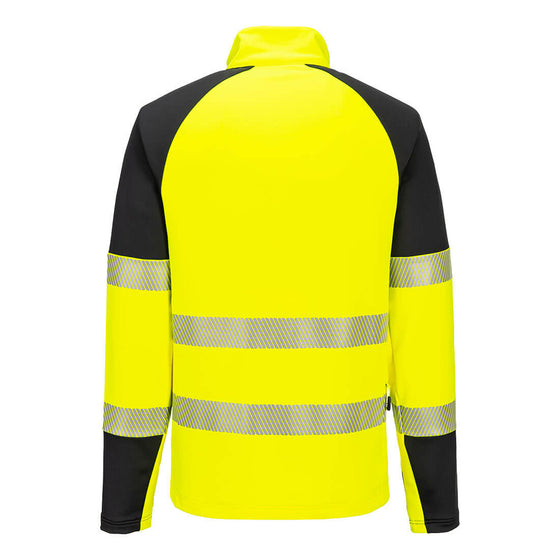 Portwest T172 PW3 Hi-Vis 1/4 Zip Sweatshirt Top