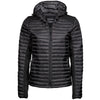 Tee Jays 9611 Ladies Crossover Hooded Padded Outdoor Jacket