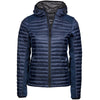 Tee Jays 9611 Ladies Crossover Hooded Padded Outdoor Jacket