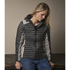 Tee Jays 9611 Ladies Crossover Hooded Padded Outdoor Jacket