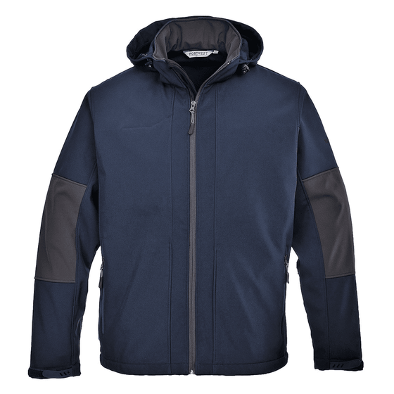 Portwest TK53 Hooded Water Resistant Softshell Jacket (3L) - Workwear Nation Ltd