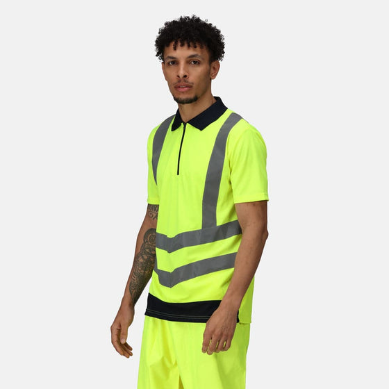 Regatta TRS189 Pro Hi-Vis Short Sleeve Polo Shirt