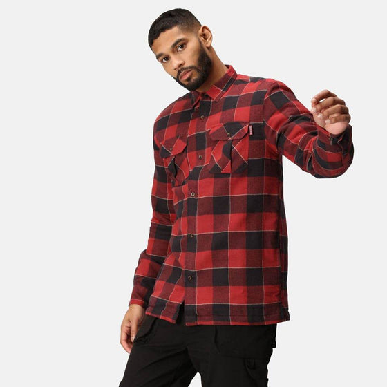 Regatta TRS216 Shelford Padded Check Shirt Jacket - Workwear Nation Ltd