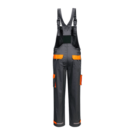 Portwest TX12 Texo Contrast Bib & Brace - Workwear Nation Ltd