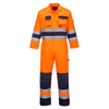 Portwest TX55 Nantes Hi-Vis Contrast Work Coverall Orange / Navy / XL