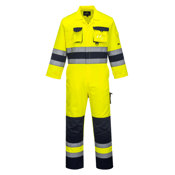 Portwest TX55 Nantes Hi-Vis Contrast Work Coverall - Workwear Nation Ltd