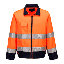  Portwest TX70 Madrid Hi-Vis Contrast Bomber Jacket - Workwear Nation Ltd