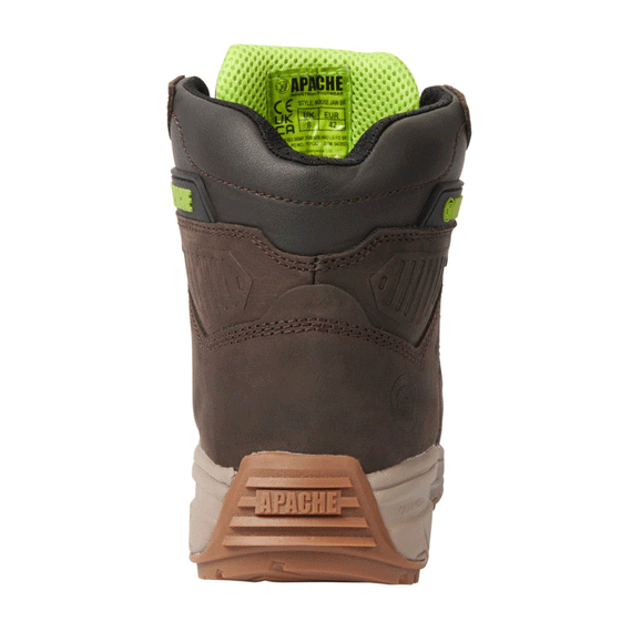 Apache Moose Jaw Leather Waterproof Safety Boot Brown - Premium SAFETY BOOTS from Apache - Just £57.56! Shop now at Workwear Nation Ltd