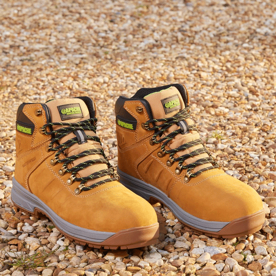 Apache Moose Jaw Leather Waterproof Safety Boot Wheat - Premium SAFETY BOOTS from Apache - Just £57.56! Shop now at Workwear Nation Ltd