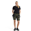 Blaklader 7133 Women's Lightweight Stretch Holster Pocket Shorts Black / UK 8 - Regular Leg