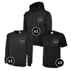 Uneek Hoodie, Sweatshirt & T-Shirts Bundle Inc Logo - 5 Items