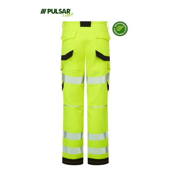 PULSAR® LIFE LFE971 GRS Women's Stretch Hi-Vis Combat Trouser Yellow - Premium HI-VIS TROUSERS from Pulsar - Just £101.03! Shop now at Workwear Nation Ltd