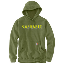  Carhartt 105944 Rain Defender Loose Fit Midweight Logo Graphic Hooded Sweatshirt