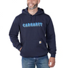 Carhartt 105944 Rain Defender Loose Fit Midweight Logo Graphic Hooded Sweatshirt - Premium HOODIES from Carhartt - Just £62.19! Shop now at Workwear Nation Ltd