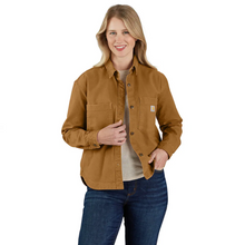  Carhartt Women's 106621 Rugged Flex Loose Fit Heavyweight Duck Overshirt