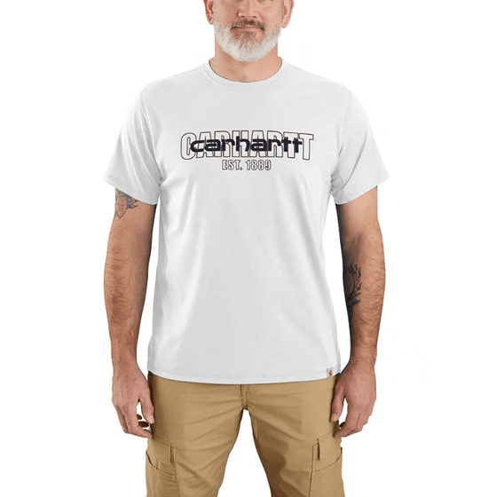 Carhartt 106653 Force Relaxed Fit Midweight Short-Sleeve Logo Graphic T-Shirt - Workwear Nation Ltd