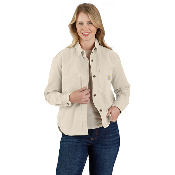 Carhartt Women's 106621 Rugged Flex Loose Fit Heavyweight Duck Overshirt