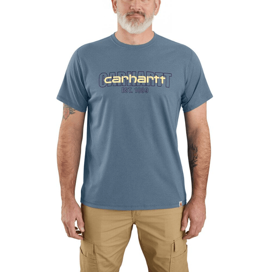 Carhartt 106653 Force Relaxed Fit Midweight Short-Sleeve Logo Graphic T-Shirt - Workwear Nation Ltd